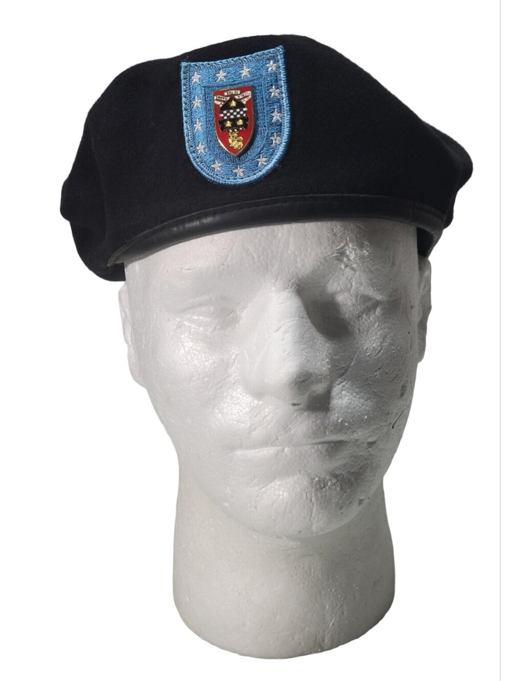 Wool Army Beret With 176th Air Defense Artillery Pin 7 1/4